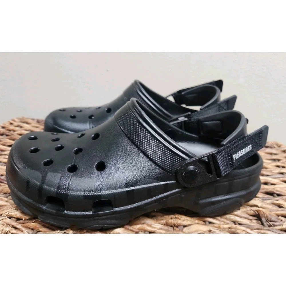 Crocs x Pleasures All Terrain Clog Reflective Black Men's 6 Women's 8